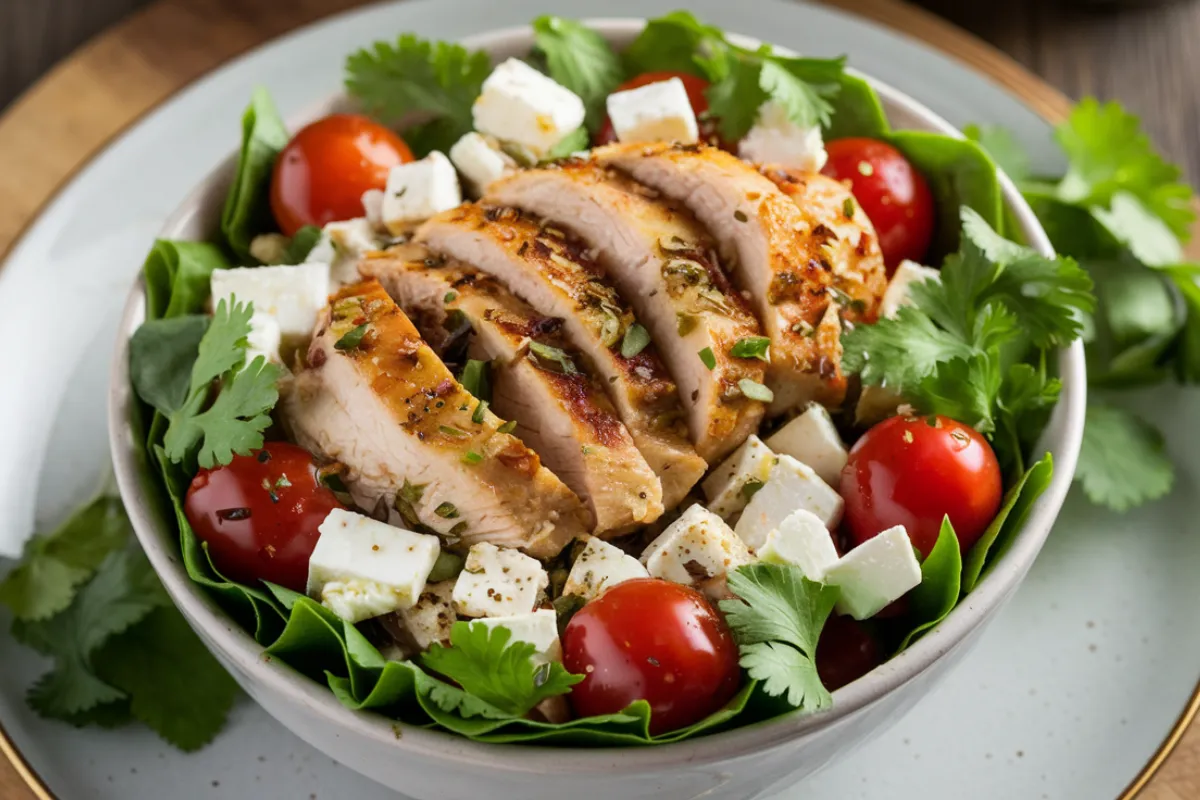 Feta Cilantro Bowl with Chicken