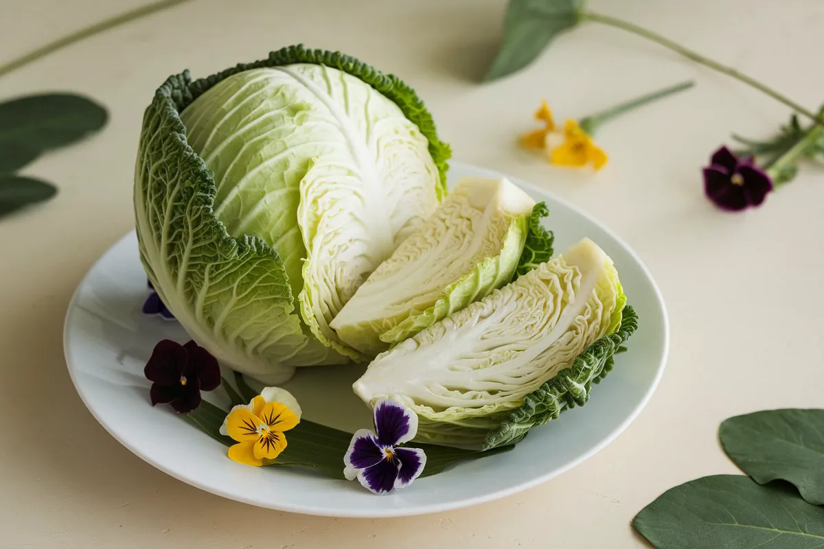 Which cabbage can be eaten raw?