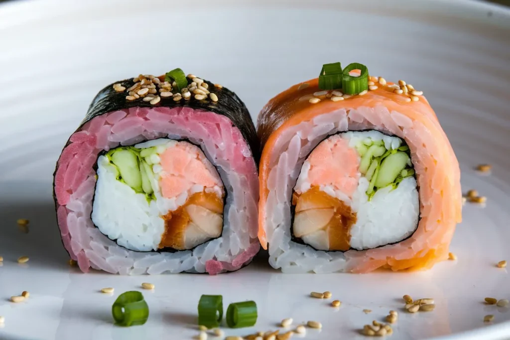 Difference between Philadelphia Roll and Alaska Roll