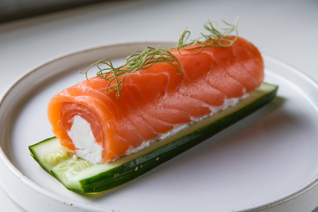 Is smoked salmon roll cooked or raw?