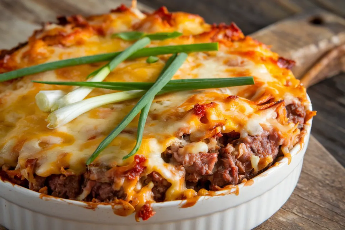 smoked hamburger casserole