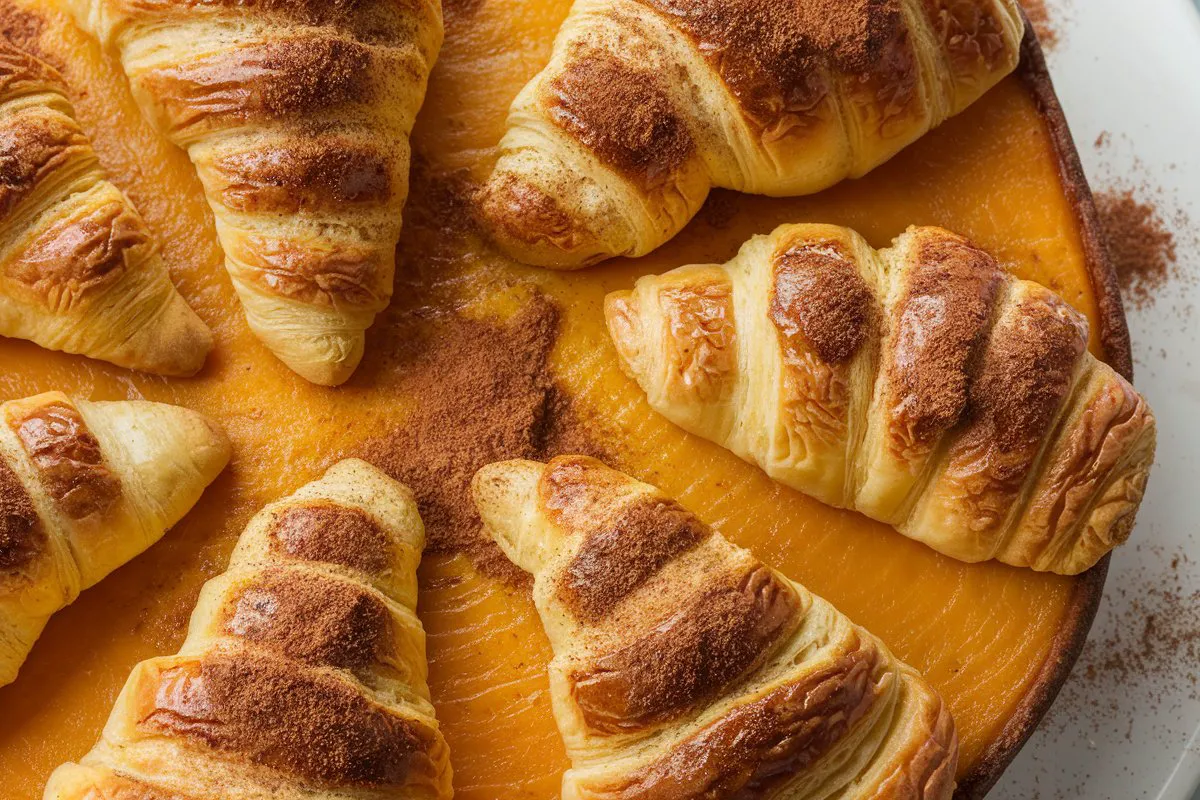 sweet potato dessert made with canned croissants