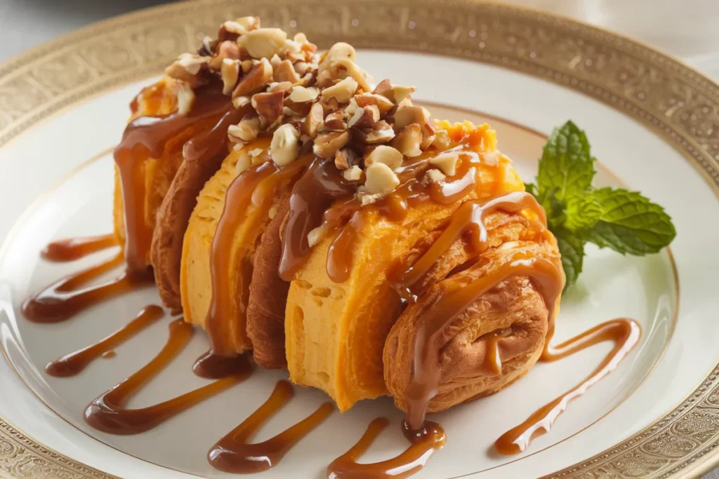 sweet potato dessert made with canned croissants