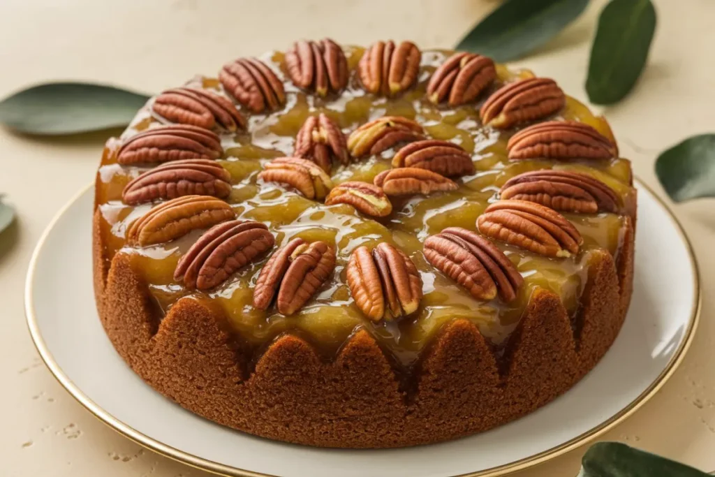 pecan upside down cake